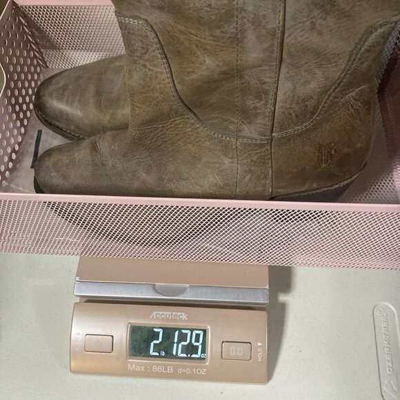 Frye Womens Jackie Tall Leather Boots Sz 9 Brown Taupe Tan Equestrian Southwest - Picture 16 of 16